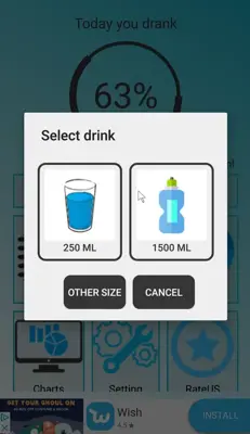 H2o Reminder android App screenshot 0