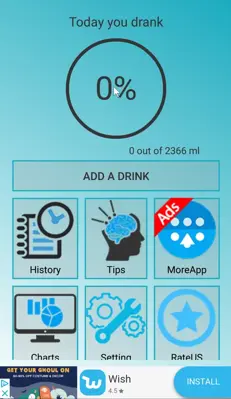 H2o Reminder android App screenshot 1